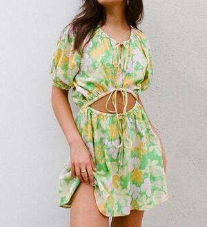 Sabo Milo Dress Juniper Green Size Small